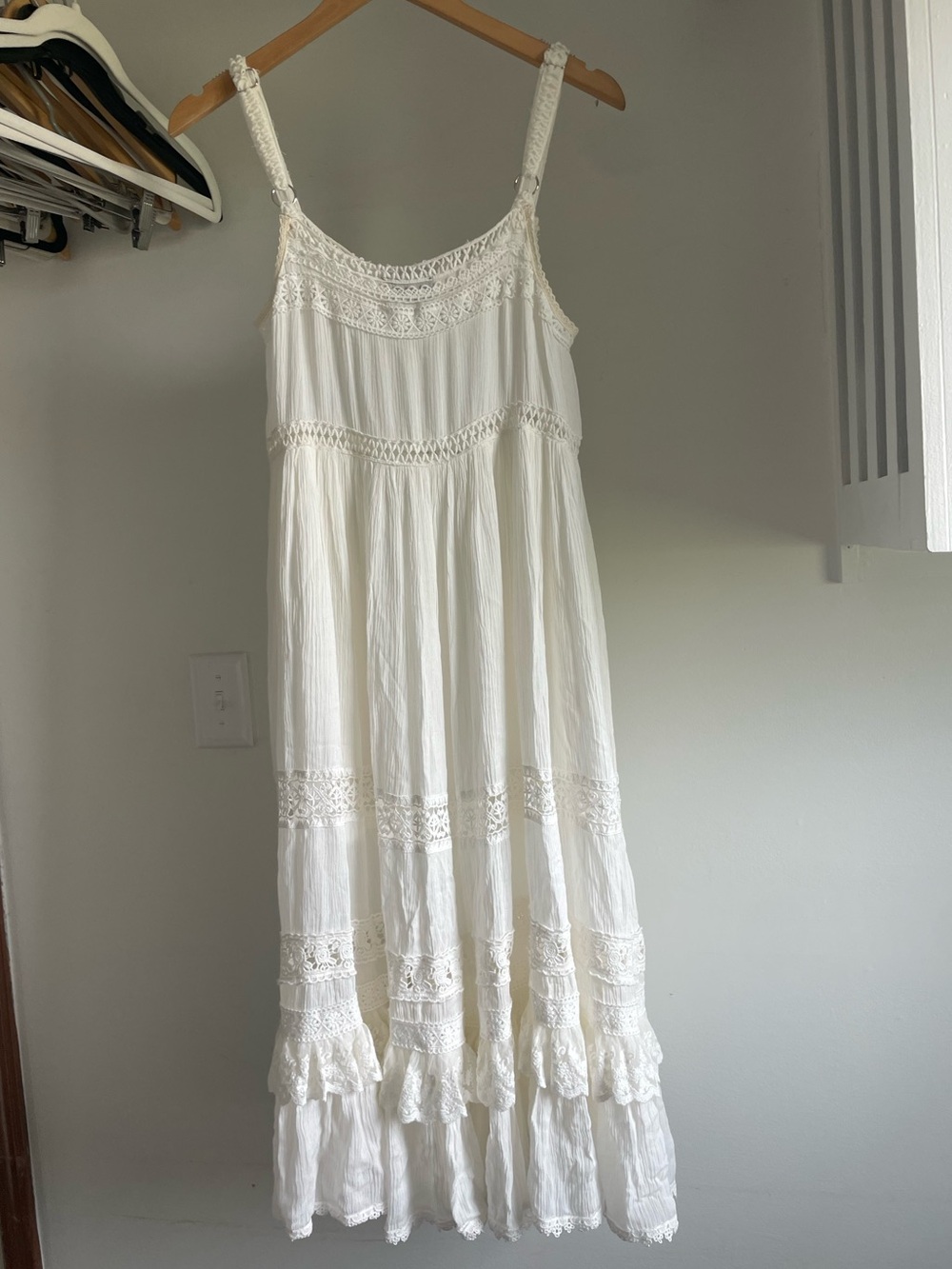 Vici White Ruffled Maxi Sundress - Picture 2 of 3